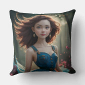 Dansende Prinses Foto Kussen (Achterkant)