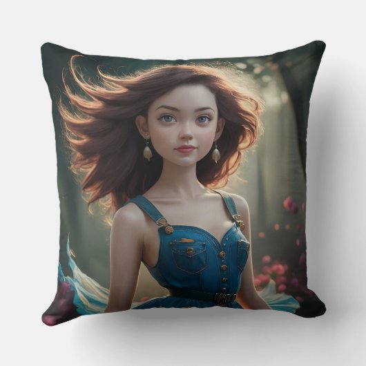 Dansende Prinses Foto Kussen (Achterkant)