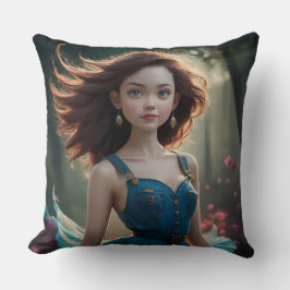 Dansende Prinses Foto Kussen