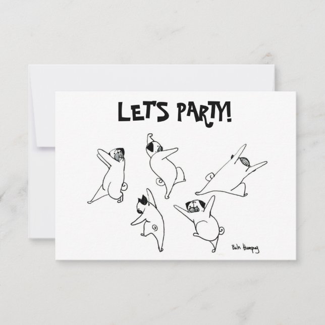 Dansende pugs (Voorkant)