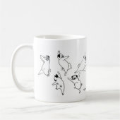 Dansende pugs koffiemok (Links)