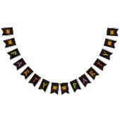 Dansende Pumpkin Halloween Party Decoration Vlaggetjes (Alle)