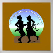 dansende quakers poster (Voorkant)