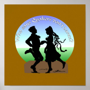 dansende quakers poster