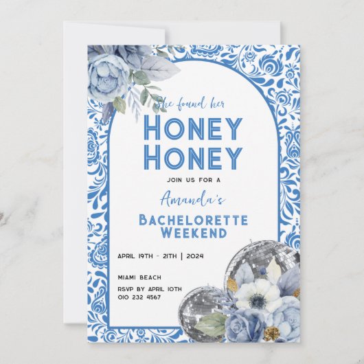 Dansende Queen Bachelorette Weekend Itinerary Kaart (Voorkant)