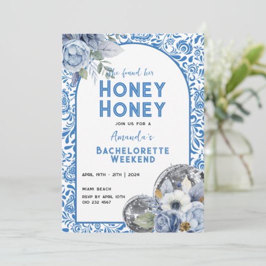 Dansende Queen Bachelorette Weekend Itinerary Kaart (Staand voorkant)