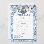 Dansende Queen Bachelorette Weekend Itinerary Kaart (Achterkant)