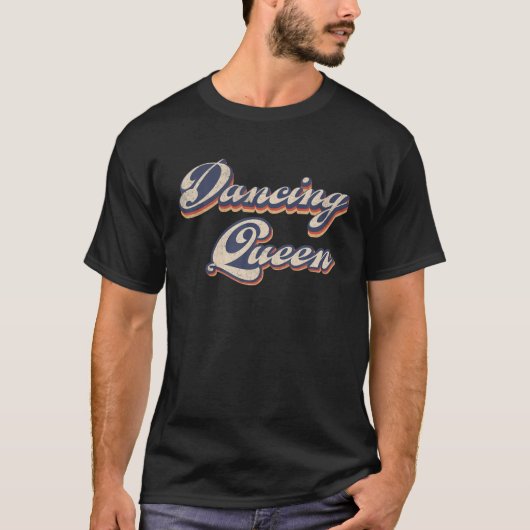 Dansende Queen Retro Dance Mam  Danser 70S T-shirt (Voorkant)