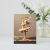 Dansende Ramen Vrouw Briefkaart (Staand voorkant)