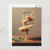 Dansende Ramen Vrouw Briefkaart (Voorkant / Achterkant)