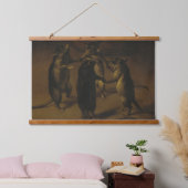 Dansende ratten, van Ferdinand Kessel Hangend Wandkleed (Slaapkamer)