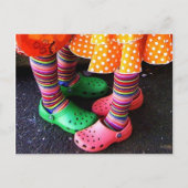 Dansende regenboog briefkaart (Voorkant)