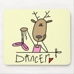 Dansende rendier T-shirts en cadeaus Muismat