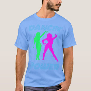 Dansende Retro Dansende Macht Meisjes T-shirt