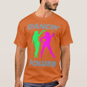 Dansende Retro Dansende Macht Meisjes T-shirt