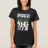 Dansende Retro Disco Boogie Bellbottom Dancer Bopp T-shirt (Voorkant)
