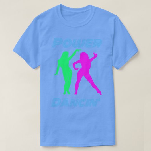 Dansende retro power dansen meisjes t-shirt (Design voorkant)