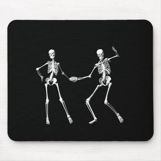 Dansende Retro Skeletons Muismat (Voorkant)