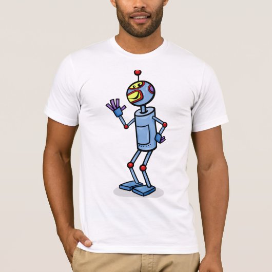 Dansende Robot Mannen T-Shirt (Voorkant)