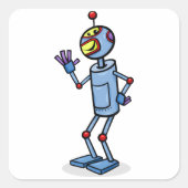 Dansende robot Stickers (Voorkant)