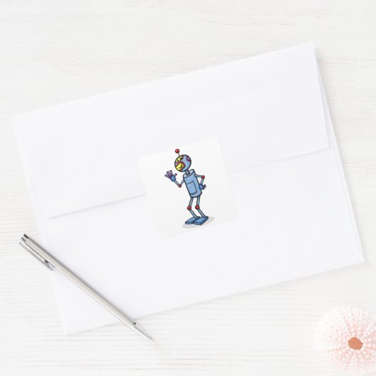 Dansende robot Stickers (Envelop)