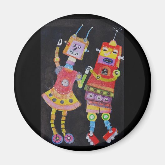 Dansende robots magneet (Voorkant)