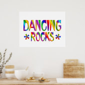 Dansende Rocks Poster (Keuken)