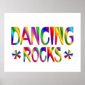 Dansende Rocks Poster (Voorkant)