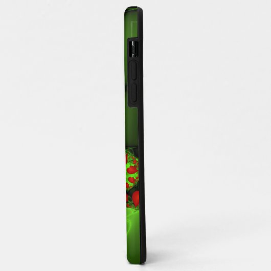 Dansende rode harten Moderne Abstracte fractale Ku Case-Mate iPhone Case (Achterkant/links)