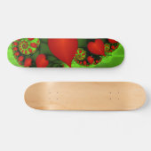 Dansende rode harten Moderne Abstracte fractale Ku Persoonlijk Skateboard (Horizontaal)