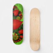 Dansende rode harten Moderne Abstracte fractale Ku Persoonlijk Skateboard (Voorkant)