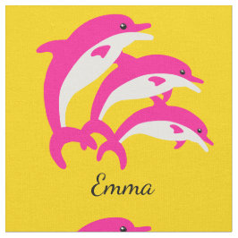 Dansende roze dolfijnen stof