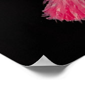 Dansende Roze Kat Poster (Hoek)