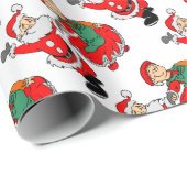 Dansende Santa claus Cadeaupapier (Rol Hoek)