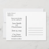 Dansende Save The Date Huwelijksaankondiging Kaart (Achterkant)