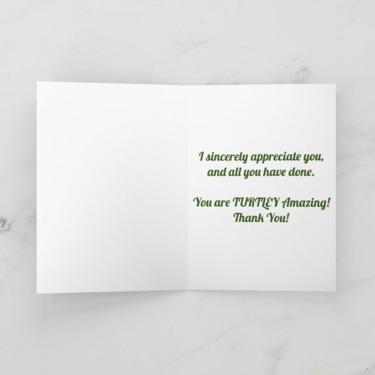 "Dansende schildpadden" - Hartelijk dank - Kaart (Binnen)