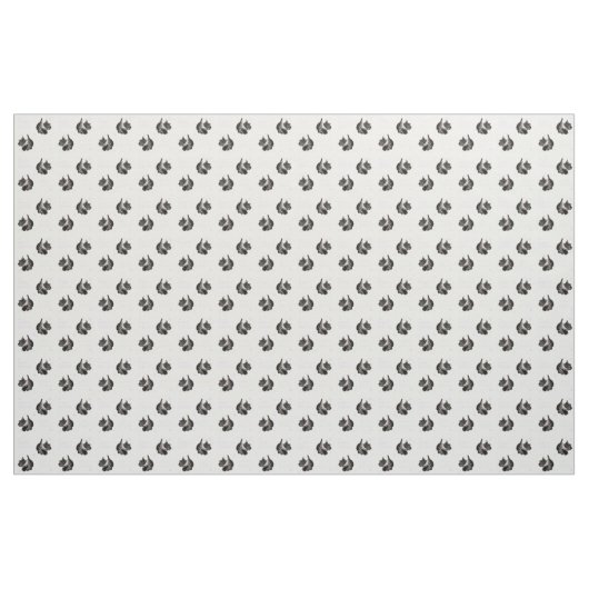 Dansende Schotse Terrier Stof (Yard (91,4 cm))