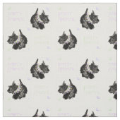 Dansende Schotse Terrier Stof (Swatch)
