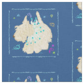 Dansende Scottish Terrier Stof (Close Up)