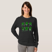 Dansende Shamrock Dance Challenge St Patricks Day  T-shirt (Voorkant volledig)