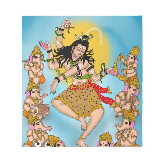 Dansende Shiva Notitieboek Notitieblok (Voorkant)