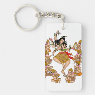 Dansende Shiva-sleutelhanger Sleutelhanger