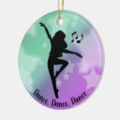 Dansende sierade keramisch ornament (Links)