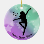 Dansende sierade keramisch ornament (Achterkant)