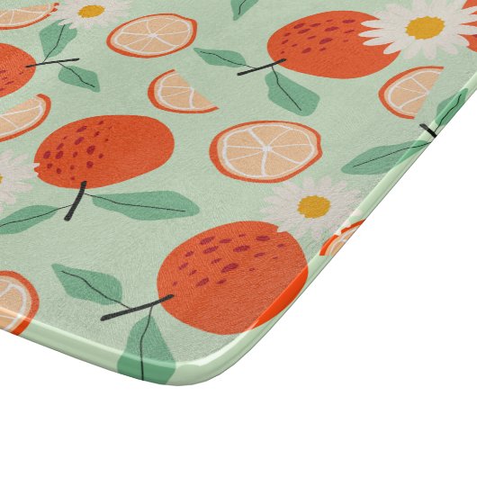 Dansende Sinaasappels Snijplank (Hoek)