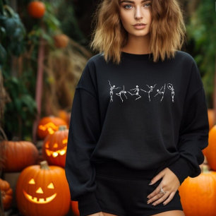Dansende Skelet Ballerina Danser Halloween Trui