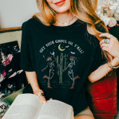 Dansende Skelet Boot Scooting Western Halloween T-shirt