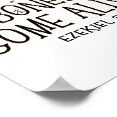 Dansende Skelet Droge Botten komen tot leven Hallo Poster (Hoek)