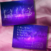 dansende skelet neon-dansfeest van de halloween Pa Kaart