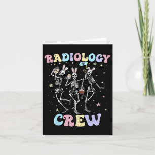 Dansende Skelet Radiologie Bemanning Pasen Dag Rad Kaart